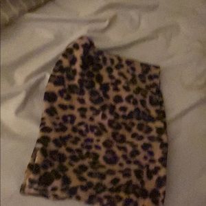 Leopard print infinity scarf
